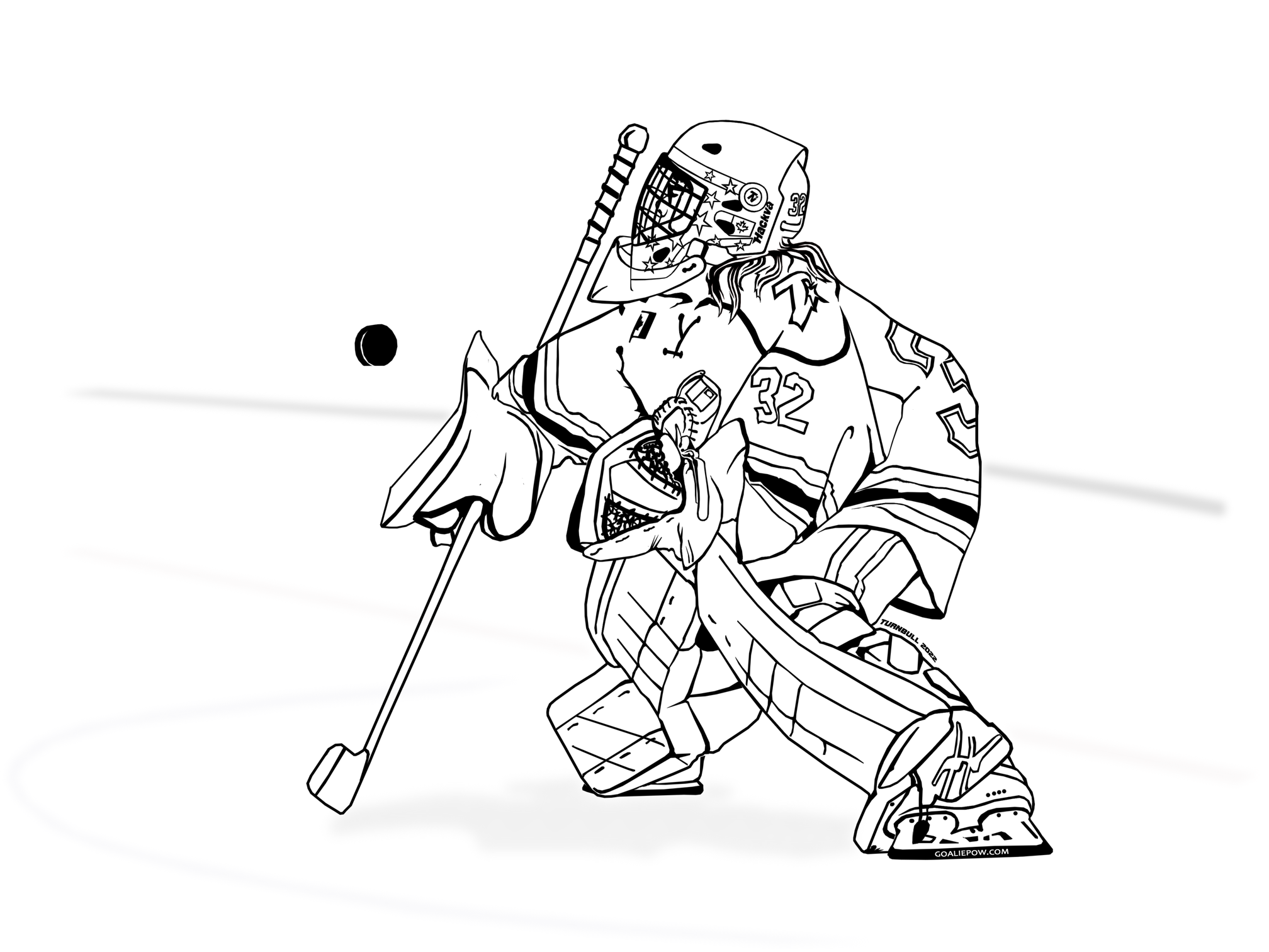 Sorry the coloring sheet didn't load, it can also be found
      on my Facebook Page at fb.me/goaliepow