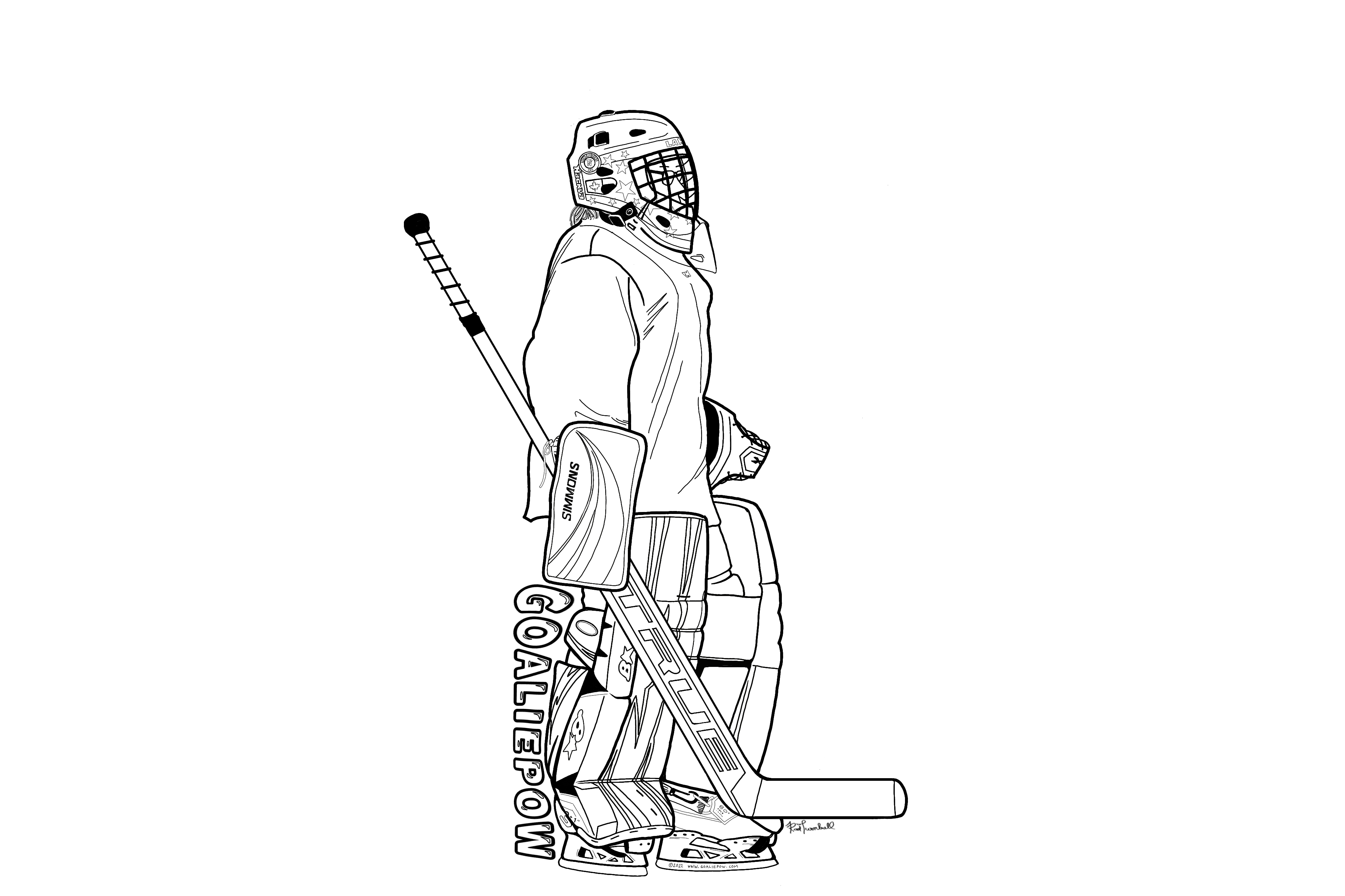 Sorry the coloring sheet didn't load, it can also be found
      on my Facebook Page at fb.me/goaliepow