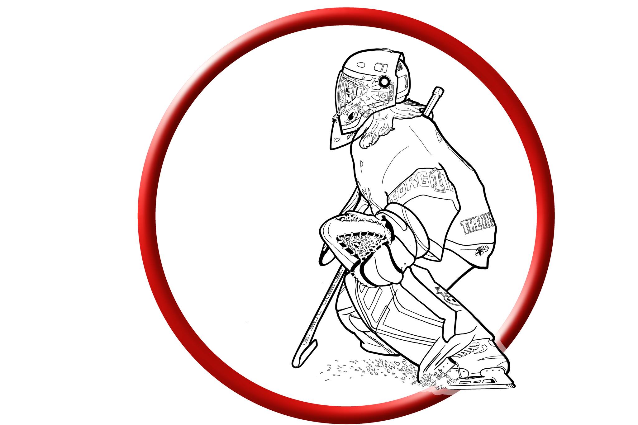 Sorry the coloring sheet didn't load, it can also be found
      on my Facebook Page at fb.me/goaliepow