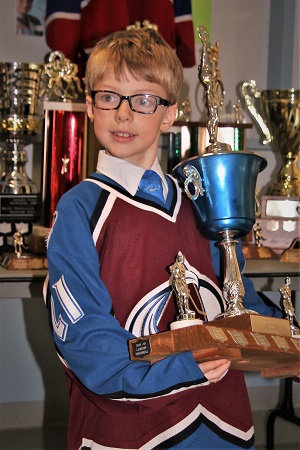 Lawson with MVP Trophy